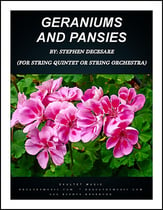 Geraniums and Pansies (for String Quintet or String Orchestra and Piano) P.O.D. cover